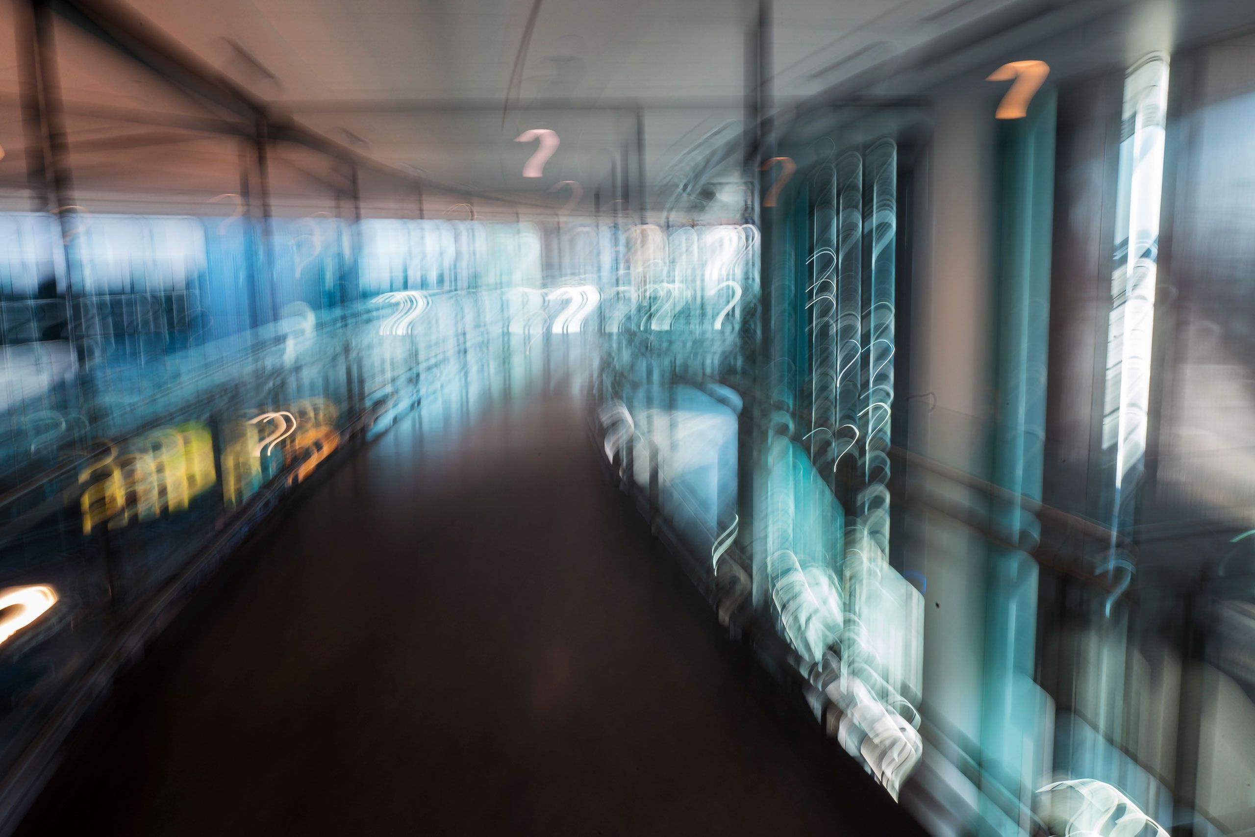 Montréal-Pierre Elliott Trudeau International Airport hallway Quebec Canada 