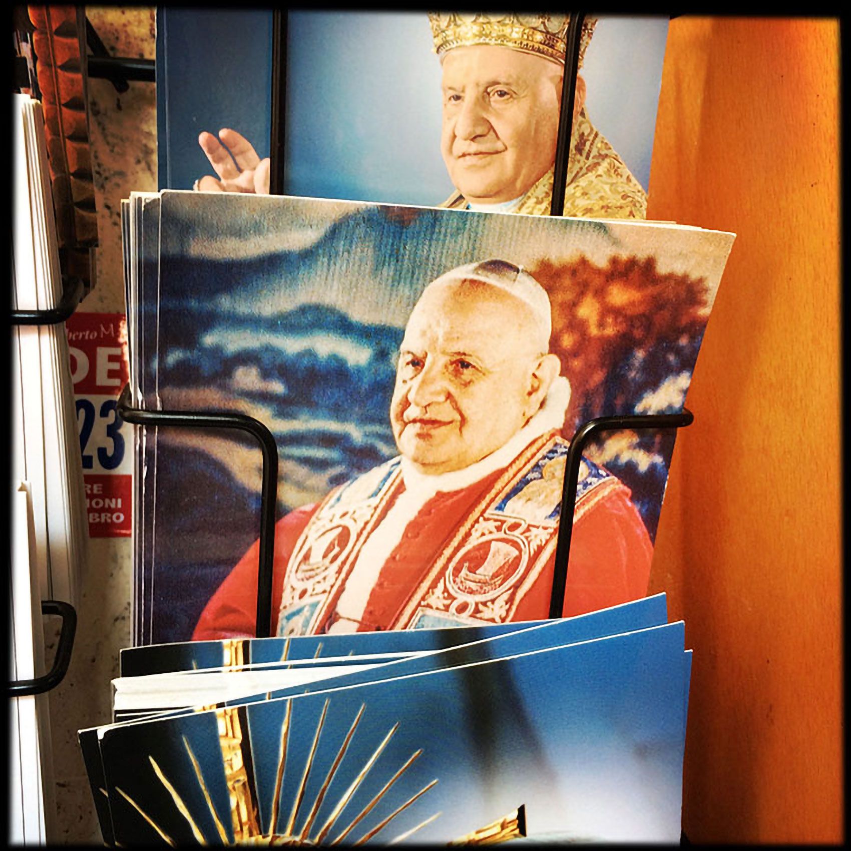 Pope post cards Rome Italy