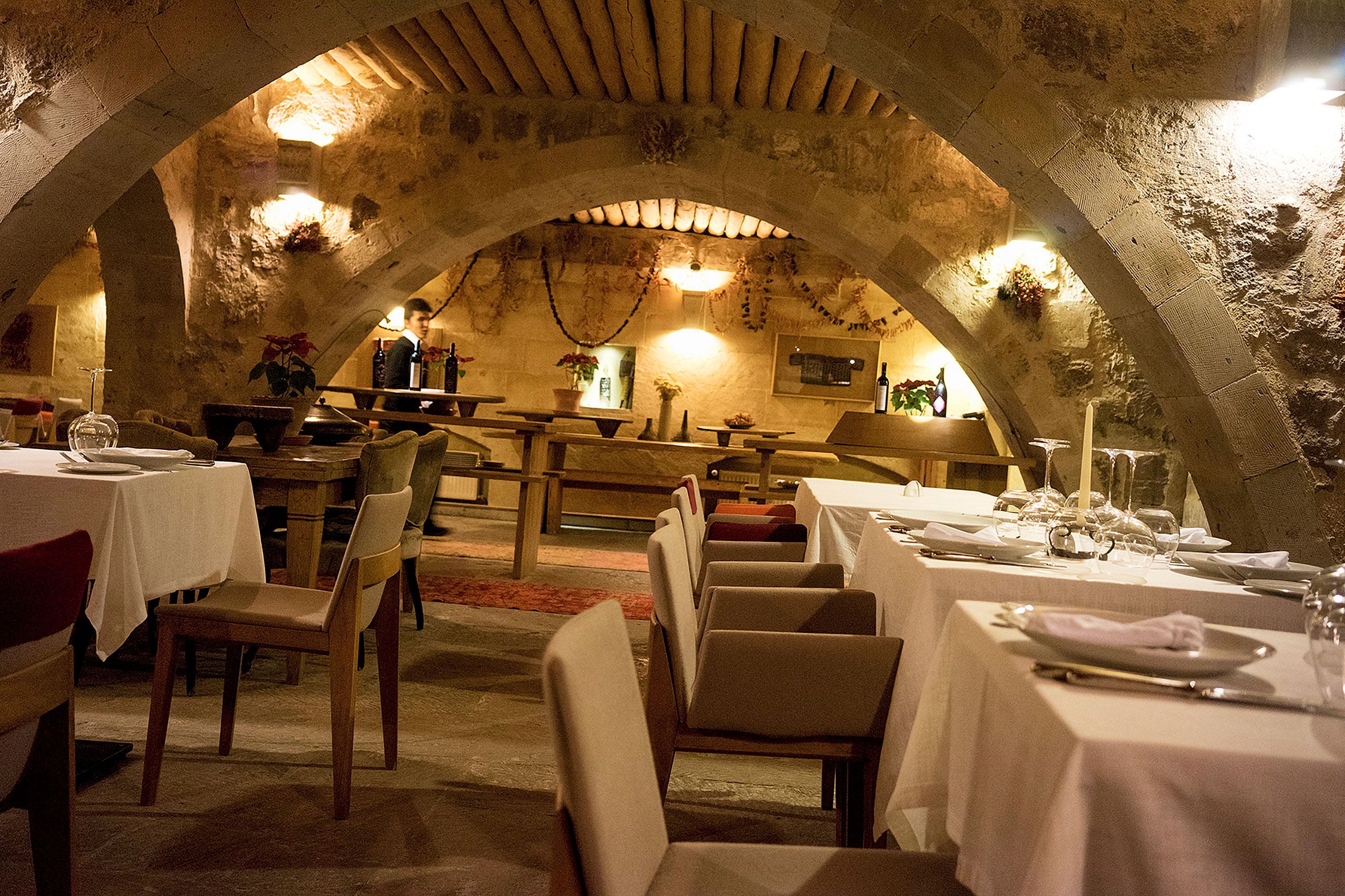 Resturant Mithra Cave Hotel, Cappadociain Turkey 