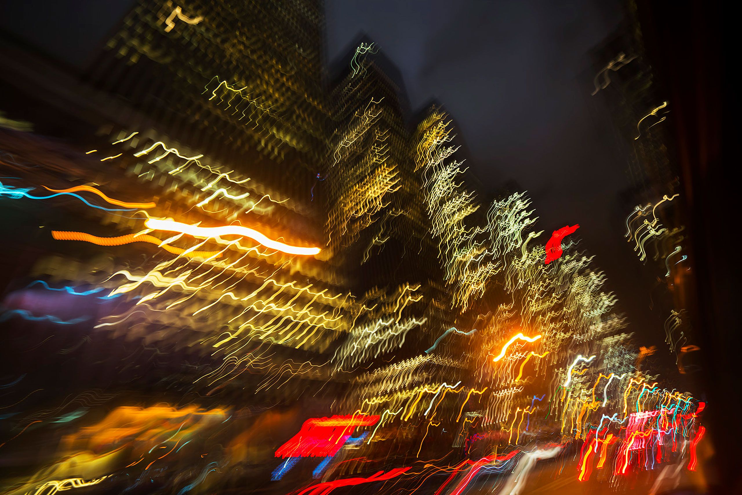 Wild Cab ride at night new york city NYC