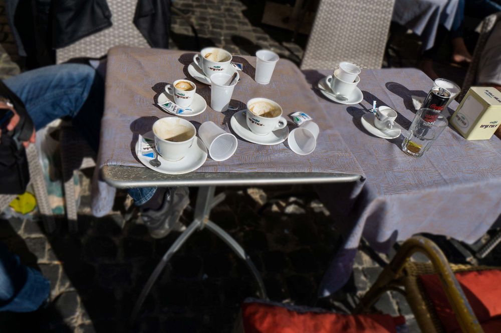 After coffee break in Rome  Italy Piazza della Rotonda