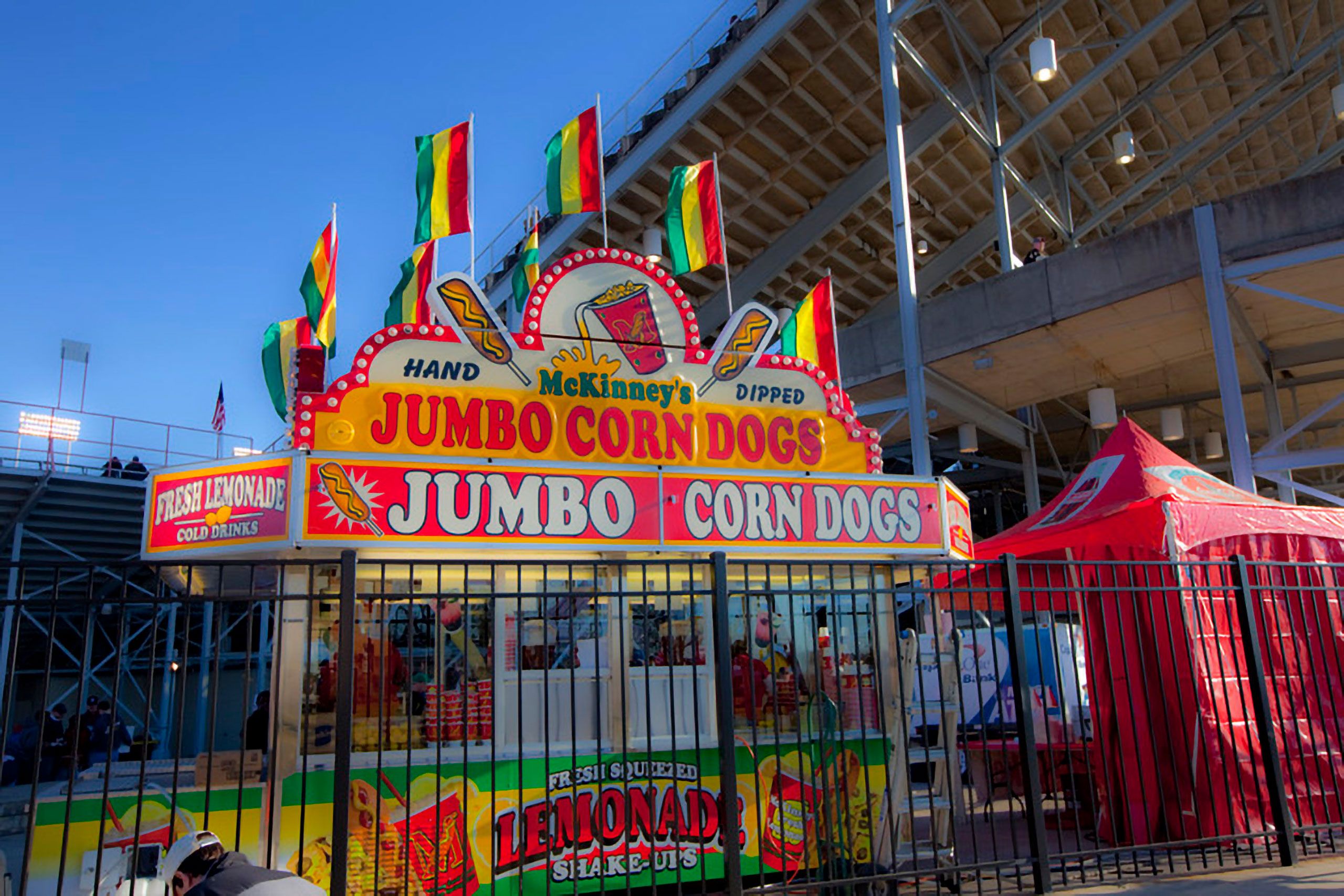Jumbo corn dogs Independence Stadium Shreveport 
