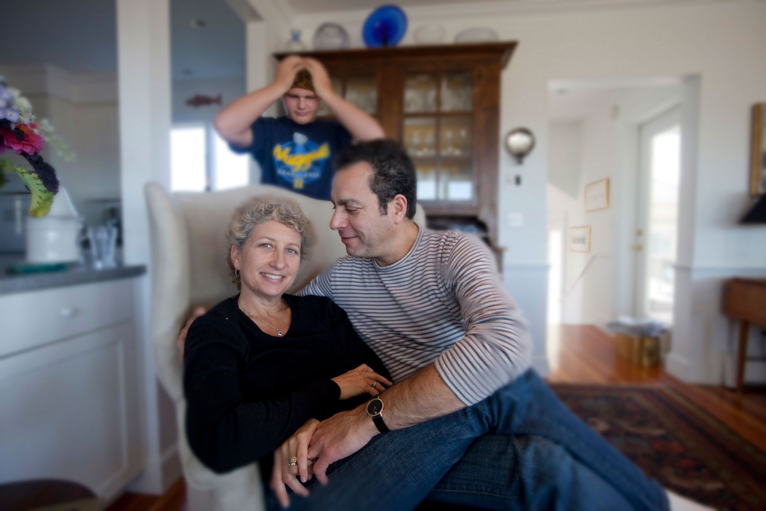 Laren Thaler Bill Null Jack Roos Cape elizaeth maine kid goofing messingup portrait 