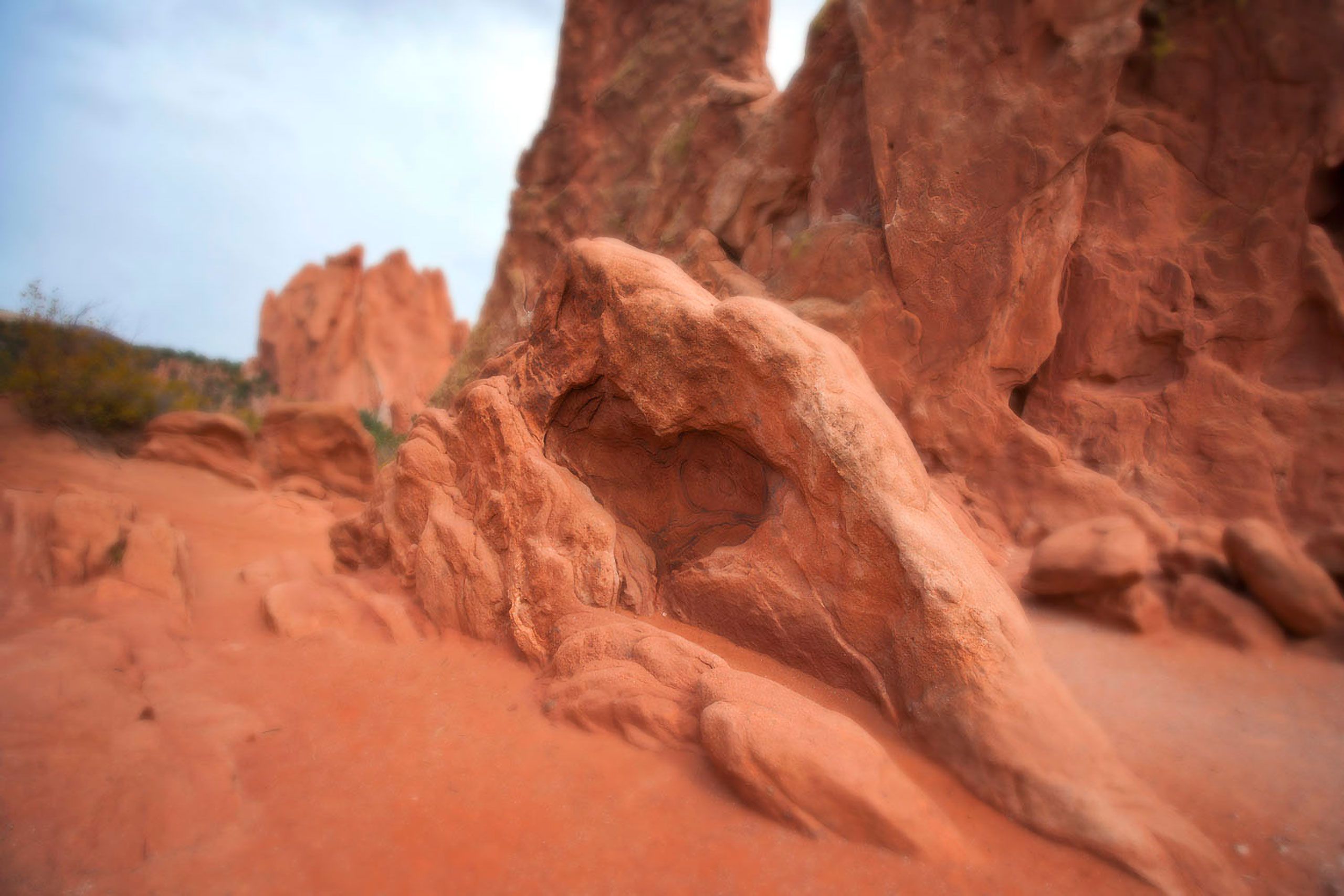 Heart in rock GARDEN OF THE GODS PARK Colorado Springs 