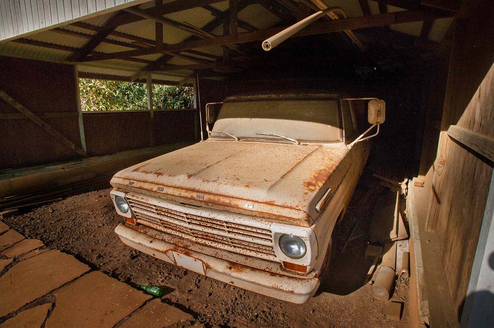 Old truck Maui Hawaii upcountry