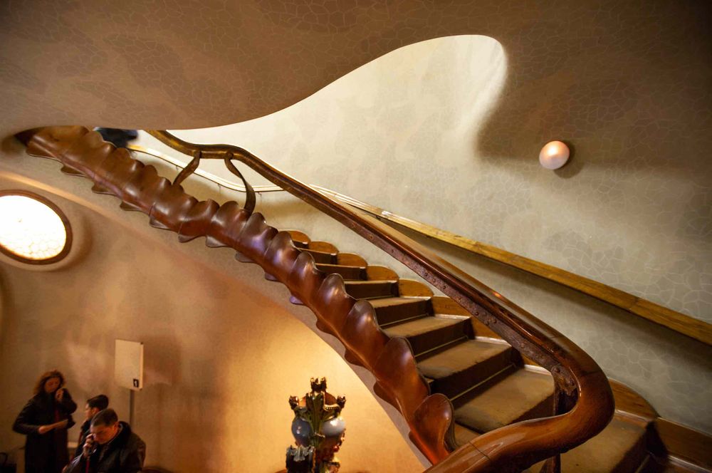 Casa Batllo   Gaudi  straicase