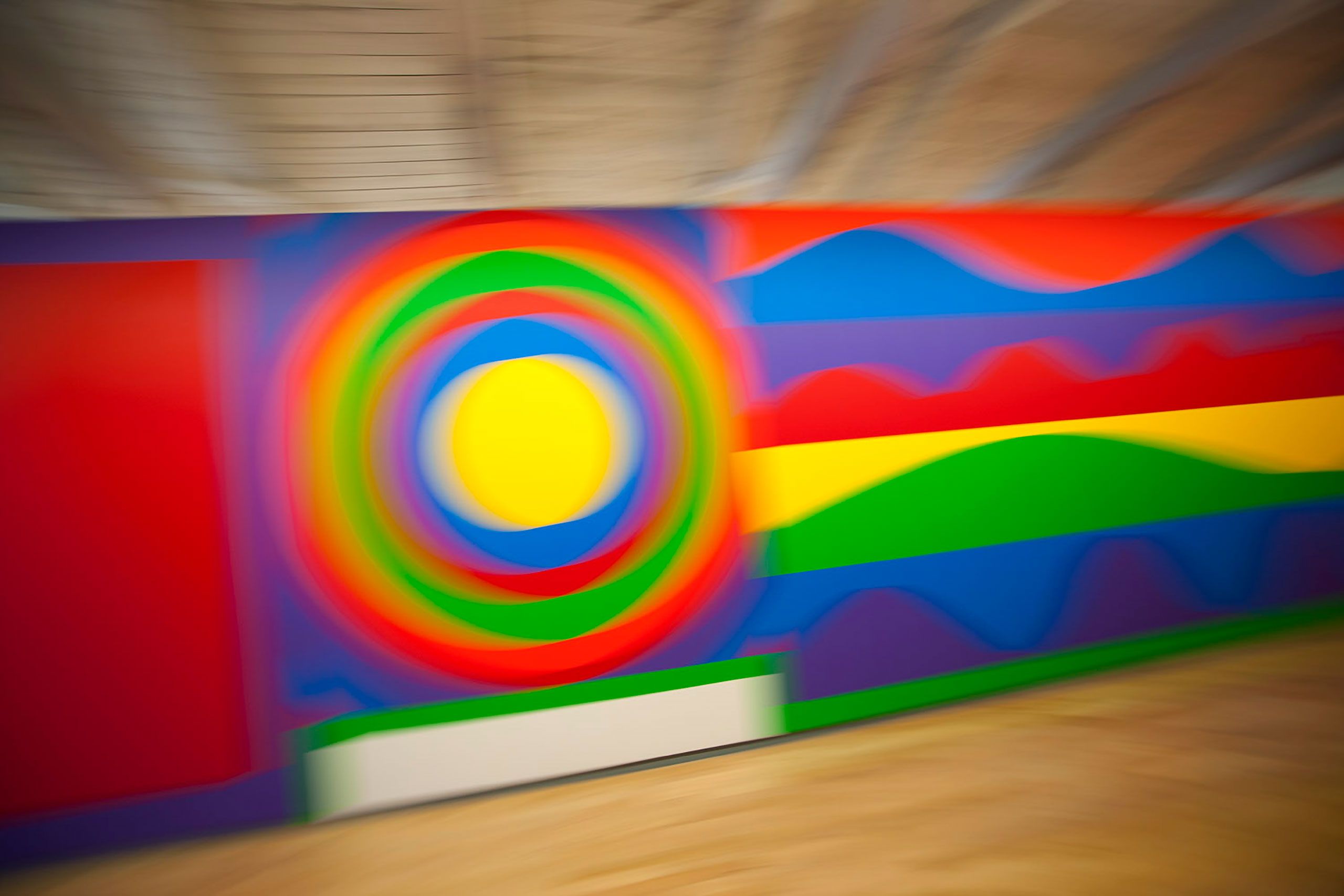 Sol LeWitt: A Wall Drawing Retrospective comprises 105 of LeWitt's large-scale wall drawings, spanning the artist's career from 1969 to 2007 mass moca