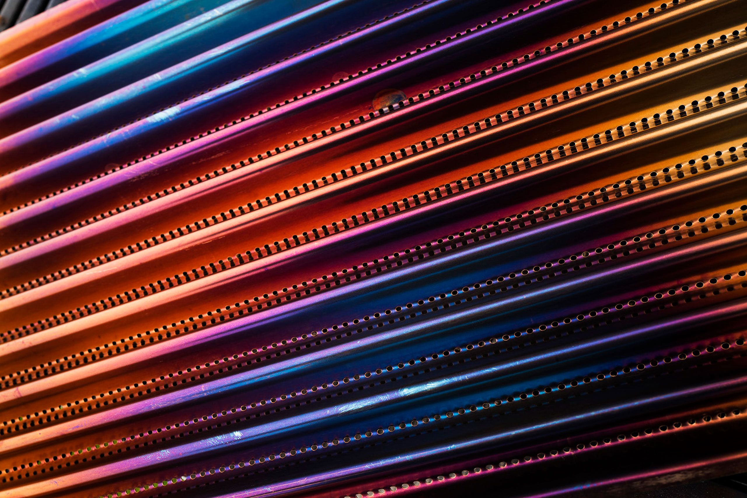 New gas grill Falmer tamper colored by first use 