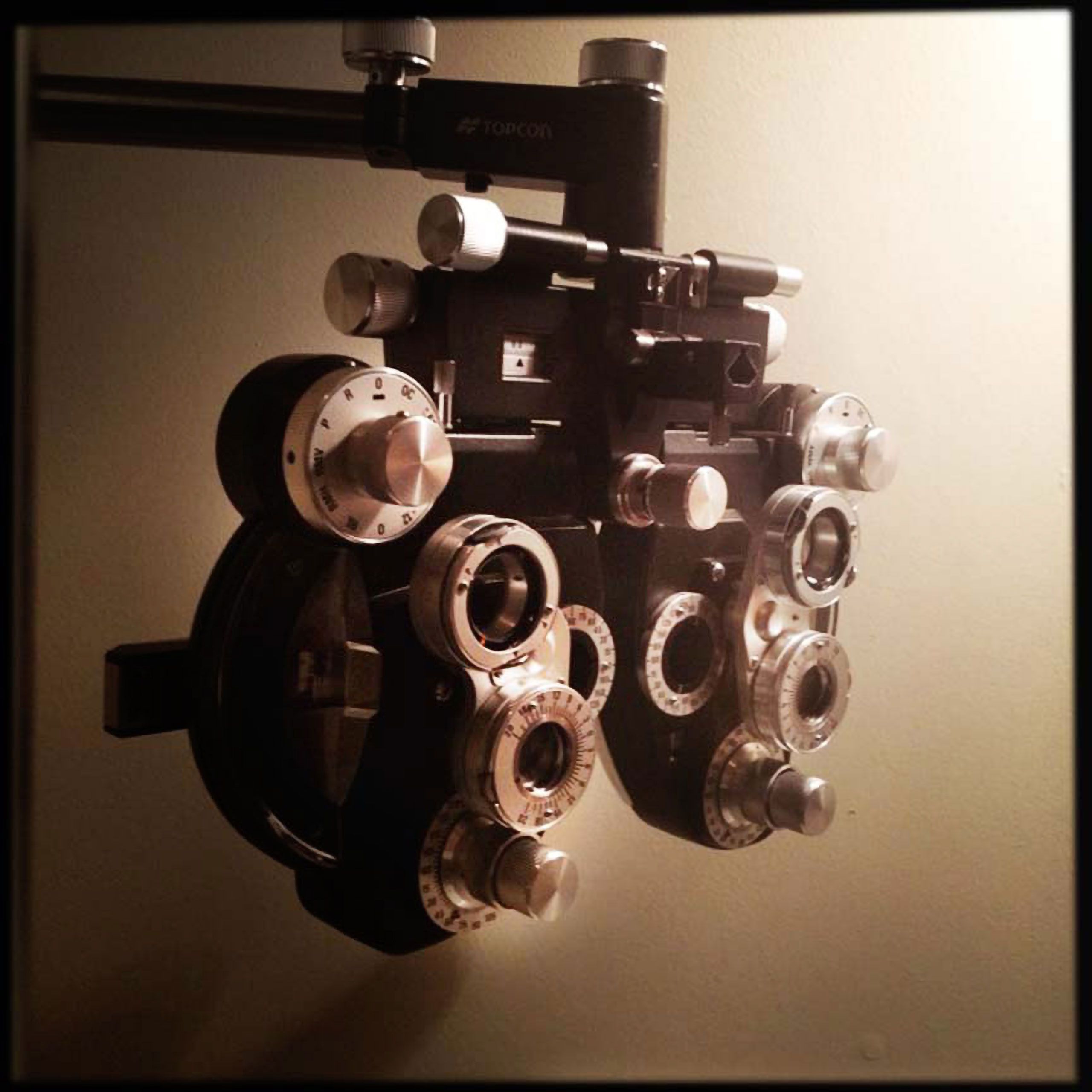 Phoropter eye examination