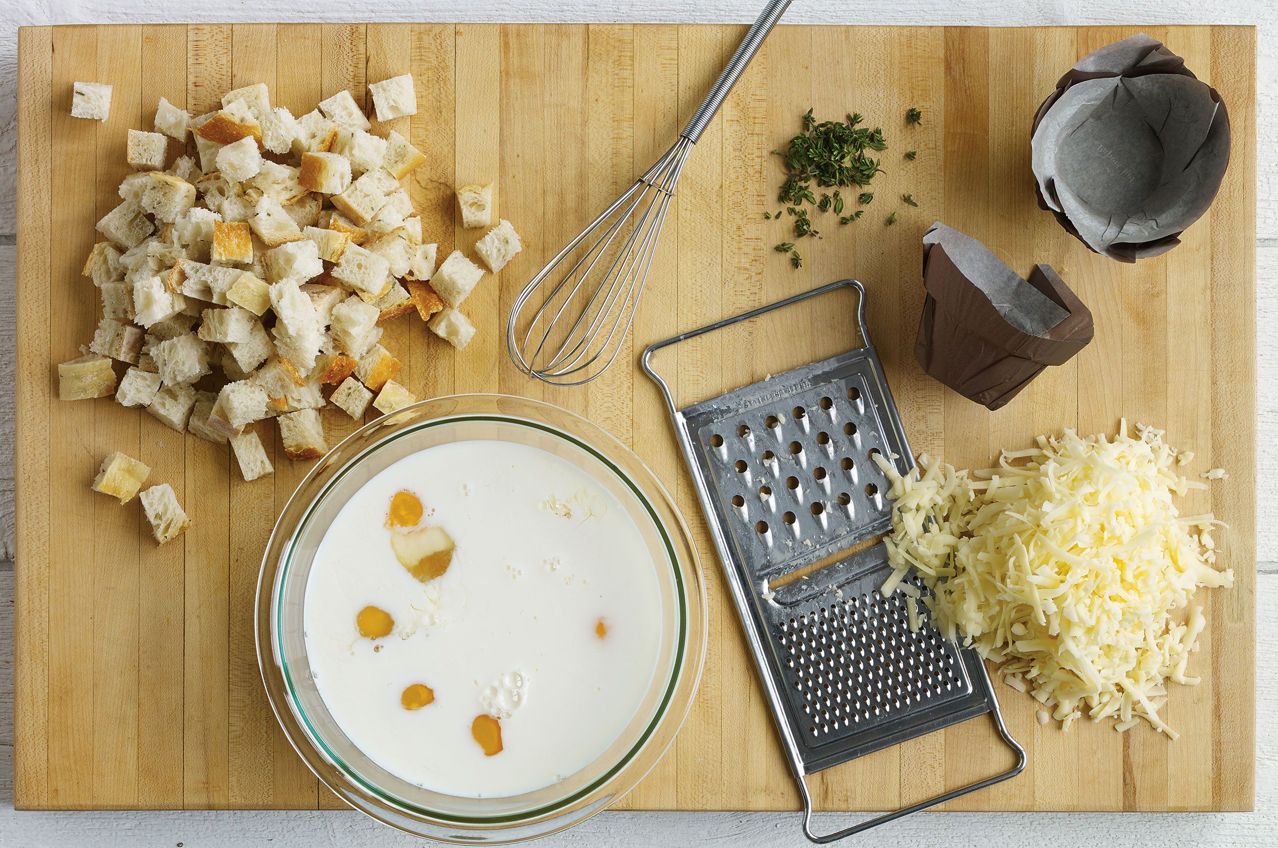  ingredients  for Snuffle  How to do cook it your self Studio commercial food photography photoshoot for Hannaford Bro Co