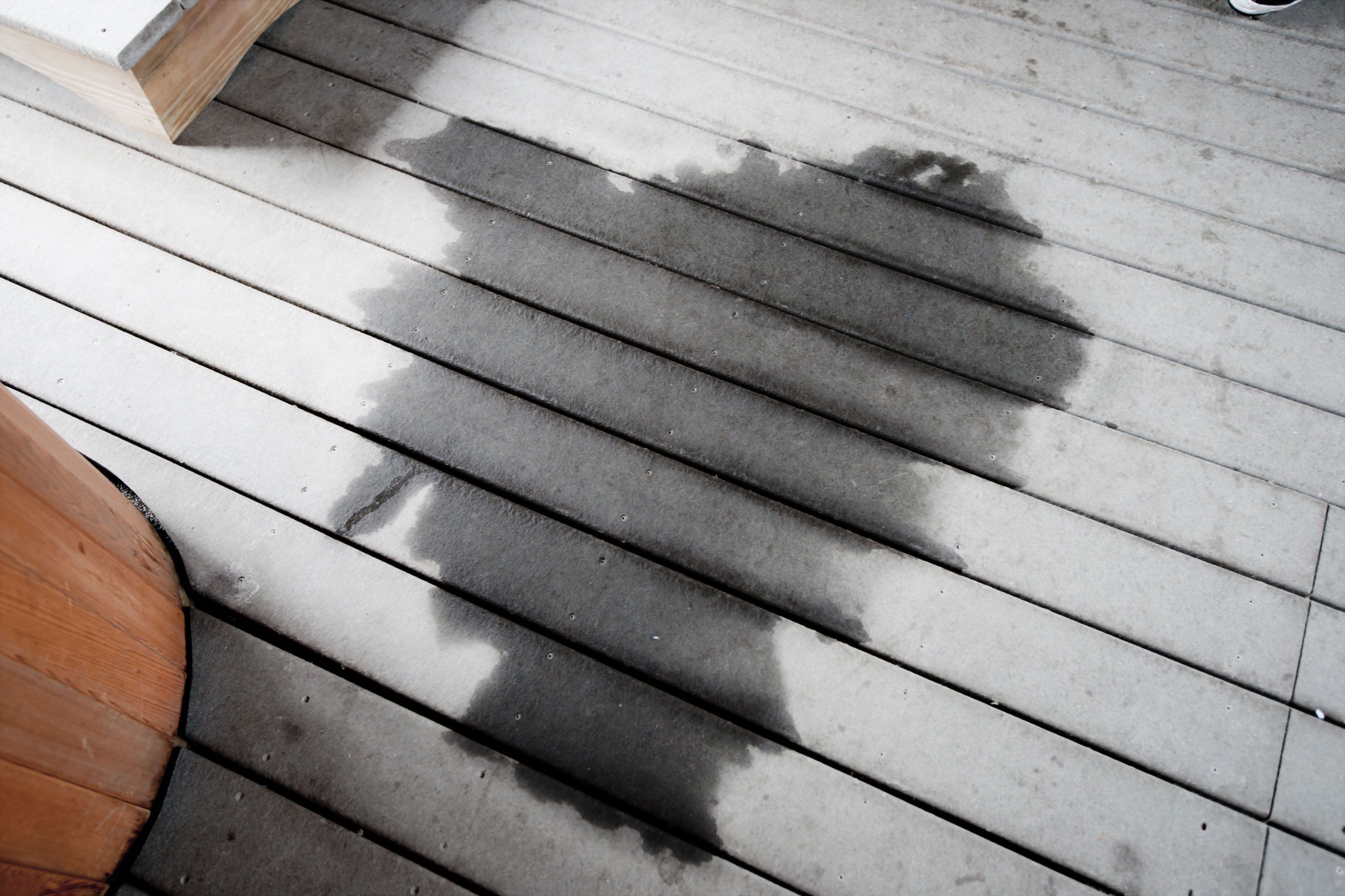 water splotch  on floor