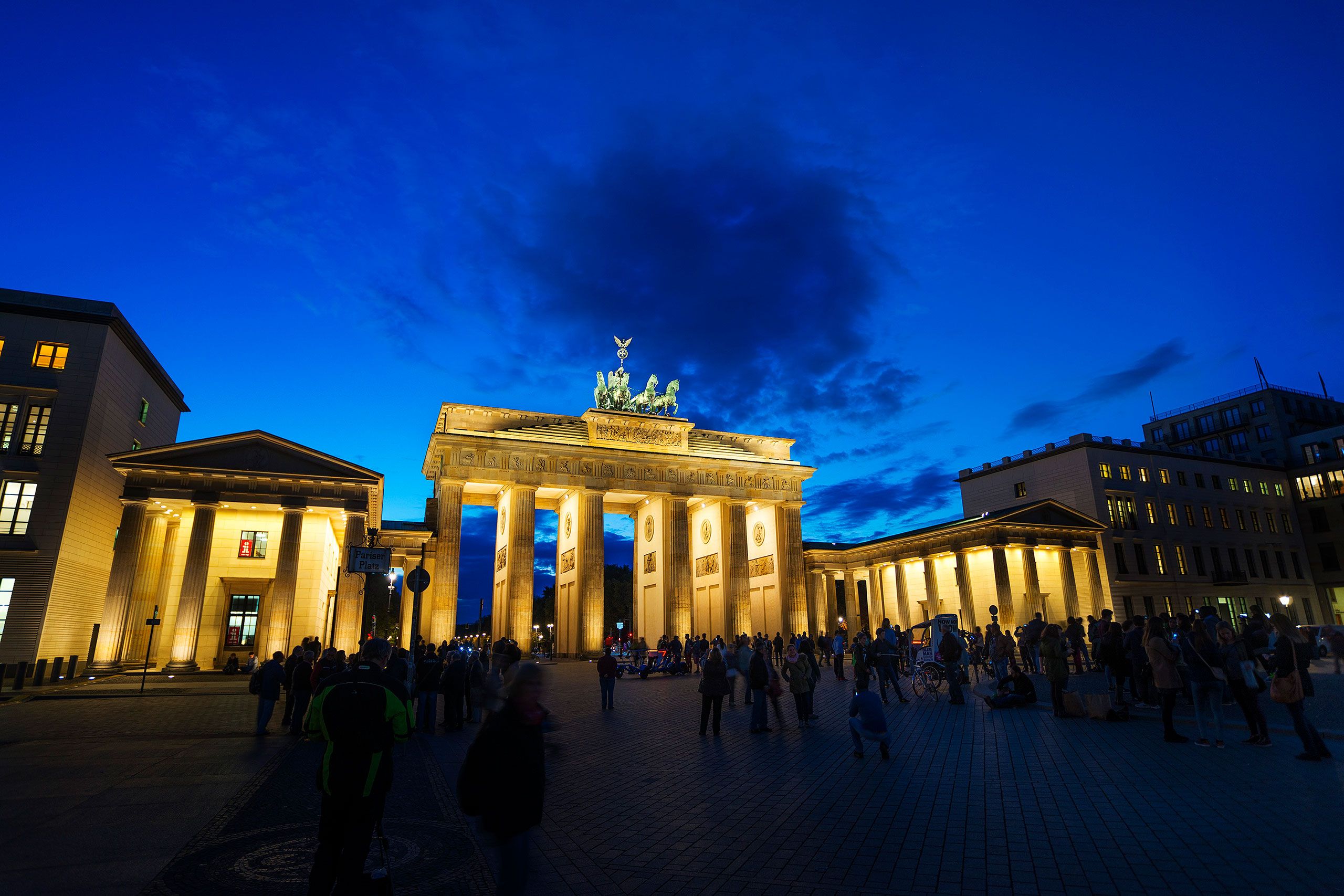 Brandenburg Gate at dusk