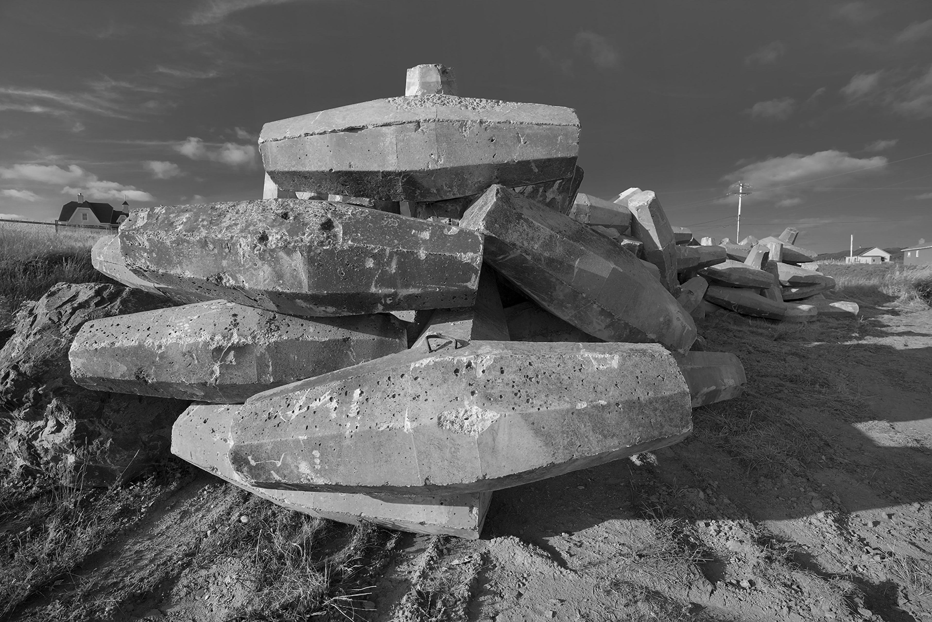 Breakwater Acadia day parade Magdalen Islands Îles de la Madeleine Quebec Canada  Harve Aubert