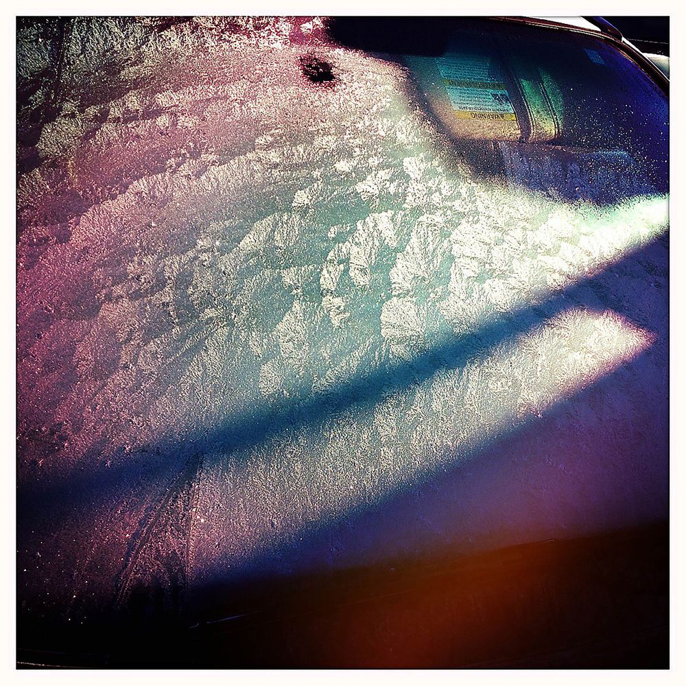 Iced up windshield Nashua new hampshire