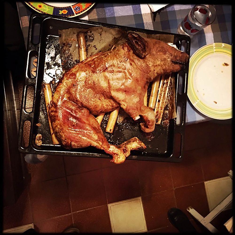 ROAST PIG IN OVEN Simone Scalas cook