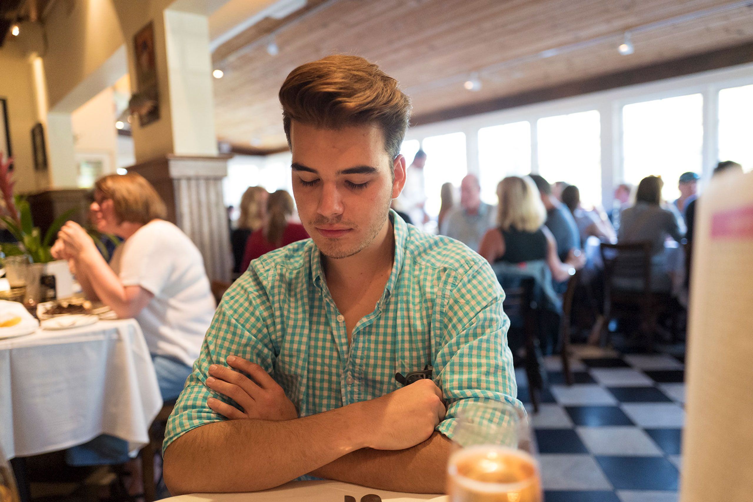 Coleman sumall ponders menu at Mustards Grill 7399 St Helena Hwy, Napa, CA 94558