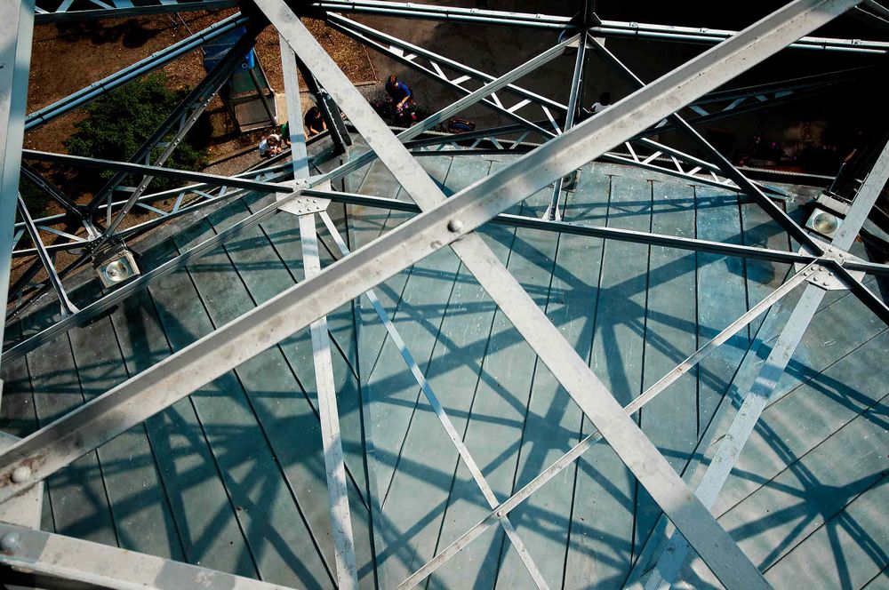 Water tower ironwork detail  in Spain or maybe Germany