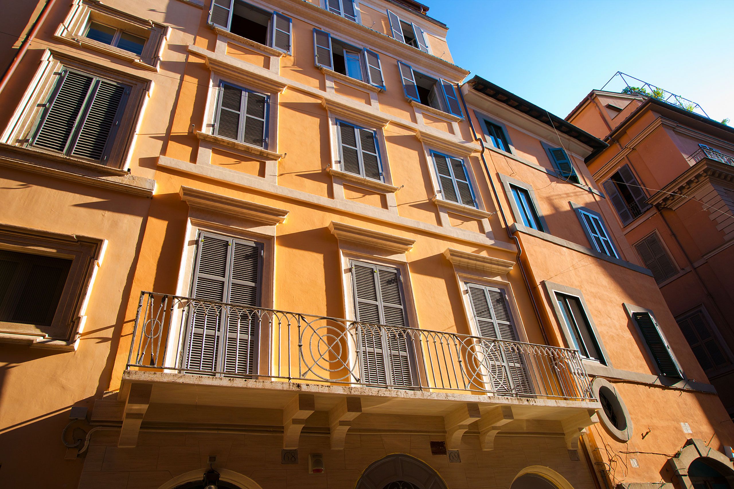 Window facade rome italy 