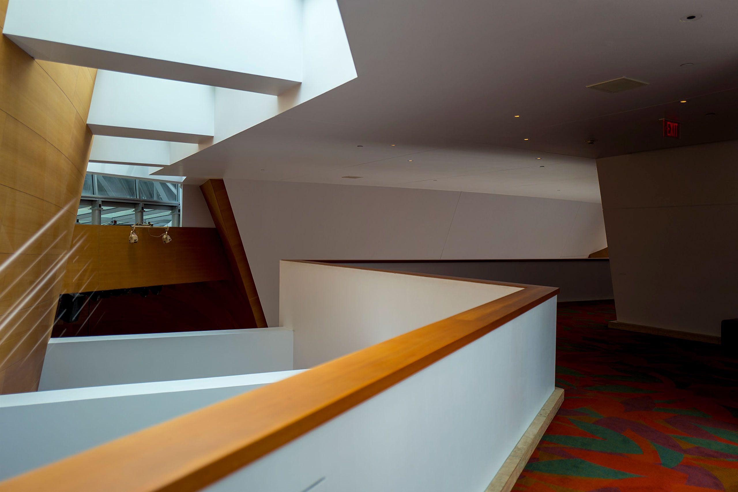 interior Walt Disney Concert Hall designed by Frank Gehry