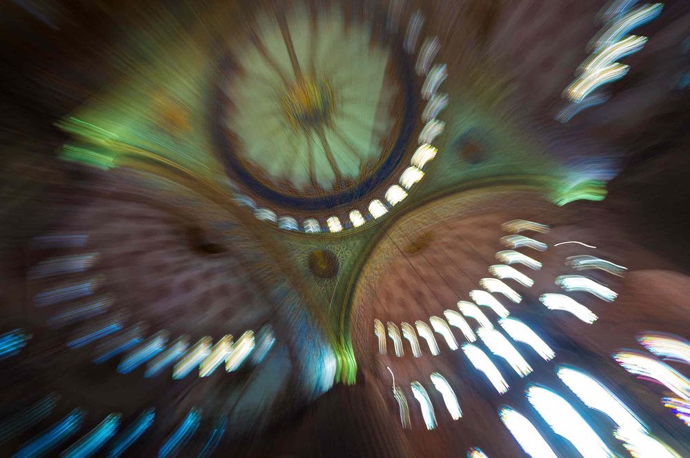 Sultan Ahmet Camii  Blue Mosque interior