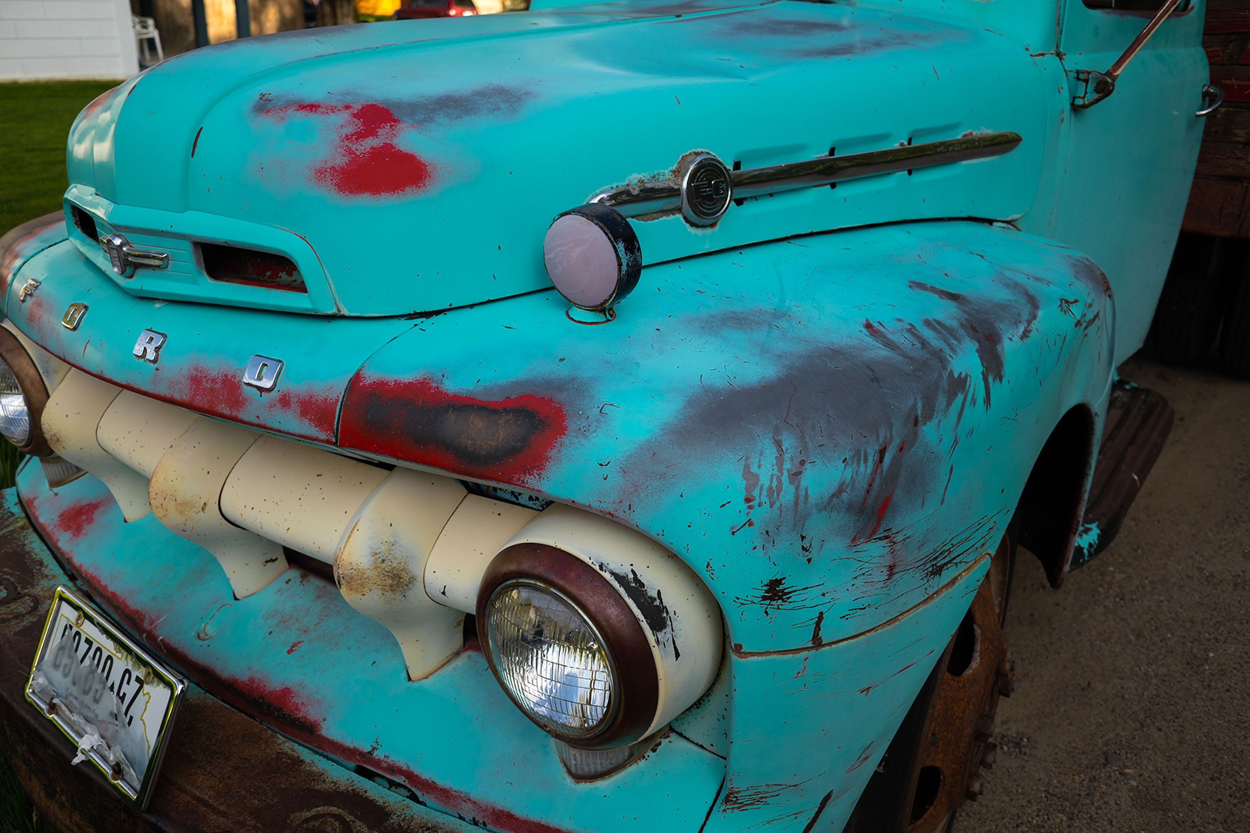 old classic Ford  pickup winters California 