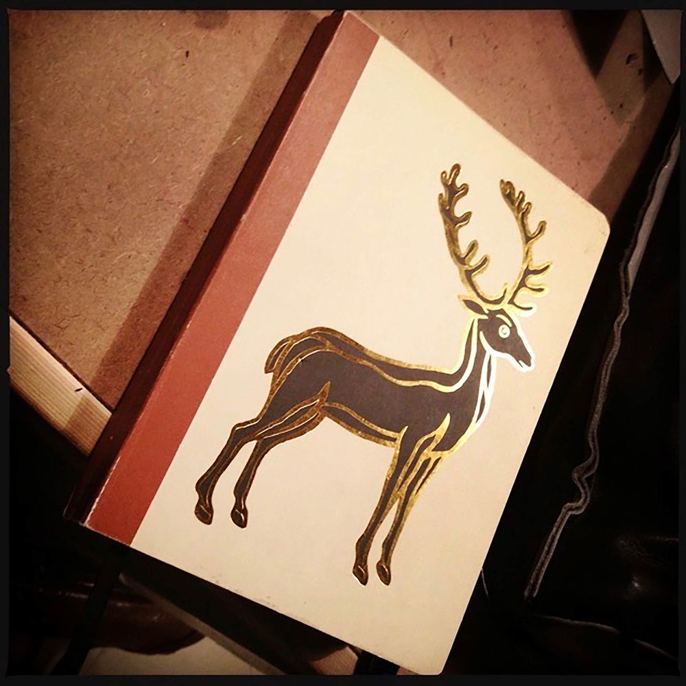 Elk notebook or journal in a shop in savannah Georgia 