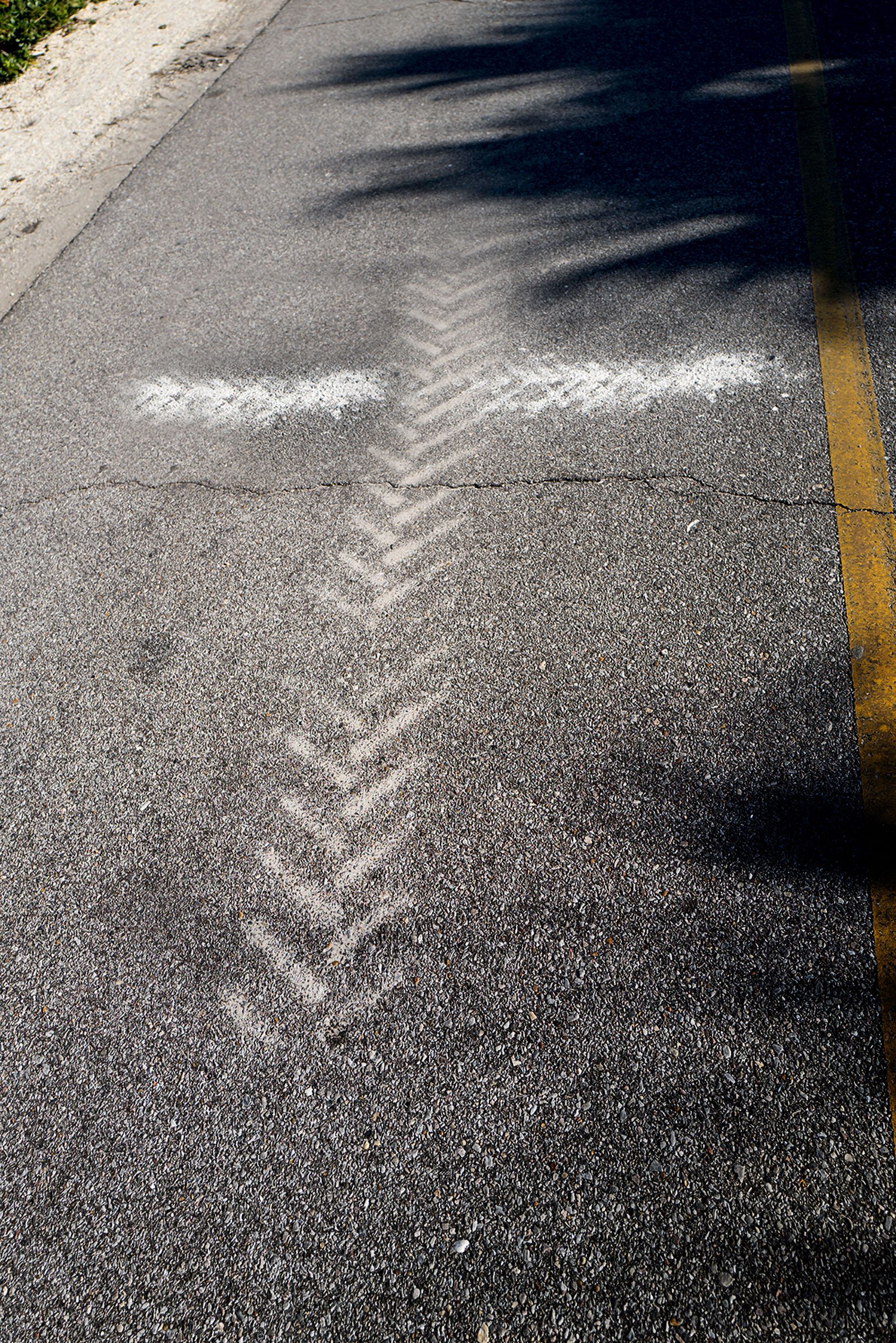 Cross in ROAD Santa ROSA Beach Flordia 
