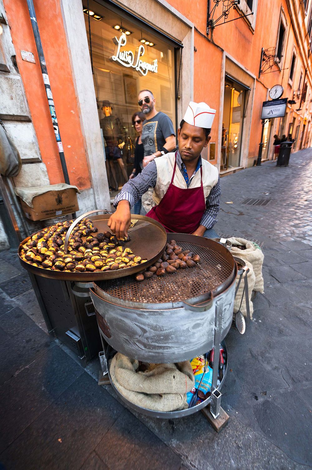 Roasted chestnuts on Rome Street