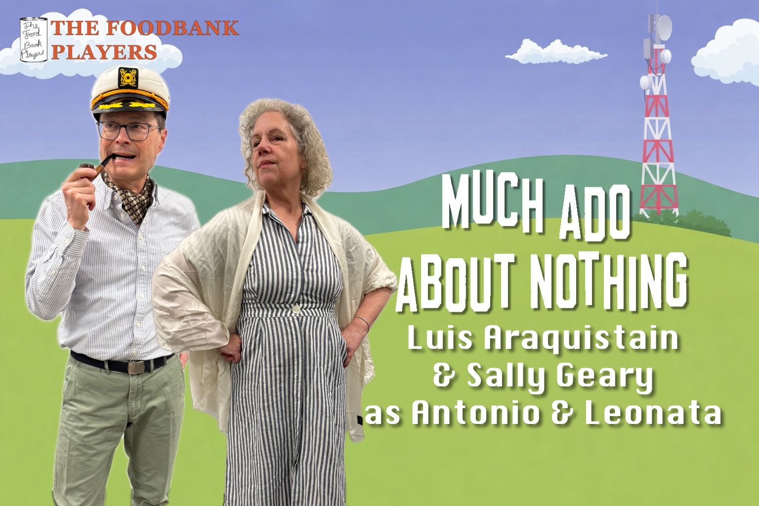 Luis Araquistain  and Sally Geary as Antonio and Leonata