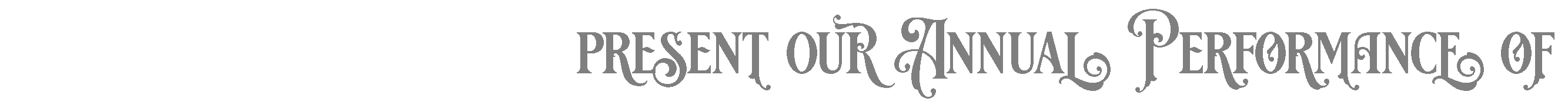 The Foodbank Players Present