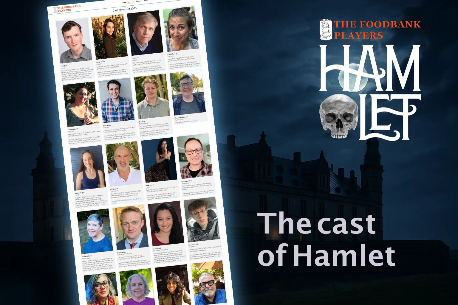 The cast of Hamlet