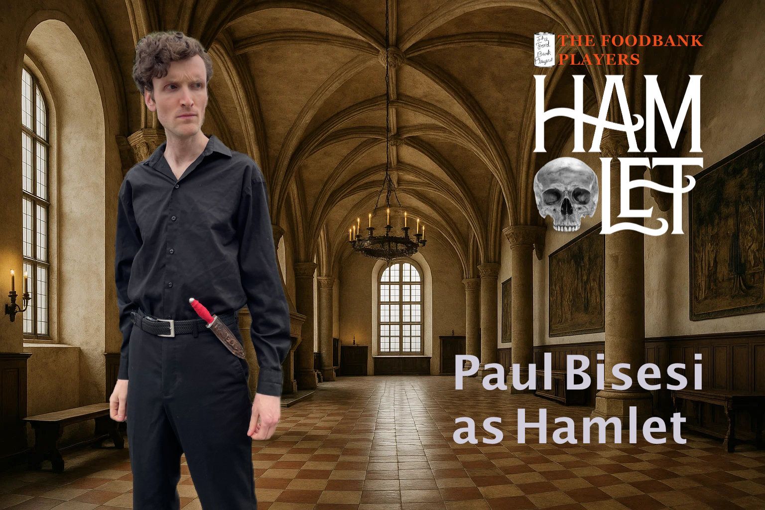 Paul Bisesi as Hamlet