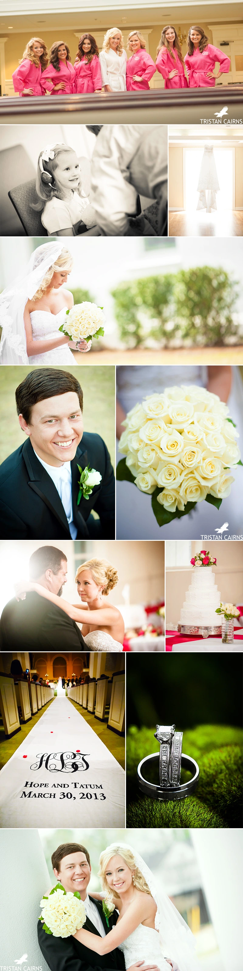 Opelika Alabama First Baptist Church Wedding