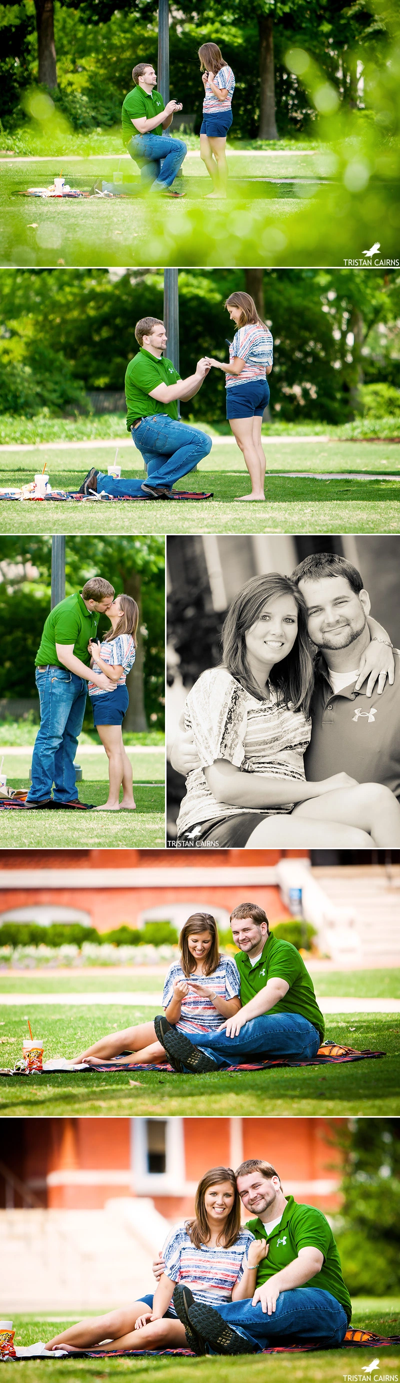 Auburn University Sanford Lawn Engagement Session Wedding Photography