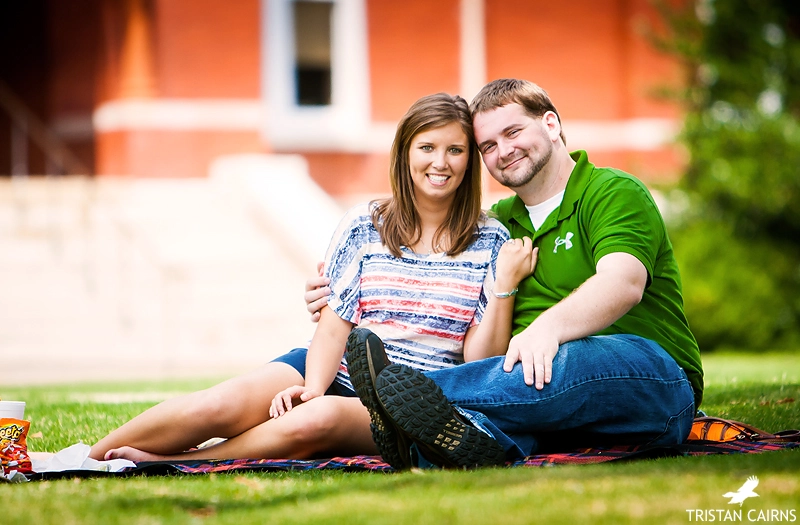 Auburn University Sanford Lawn Engagement Session 