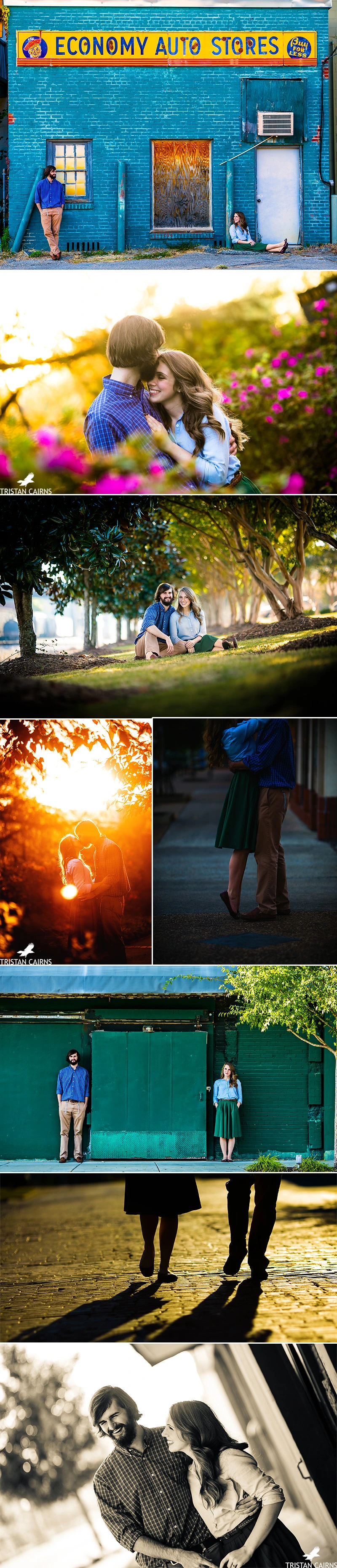 Opelika Alabama Downtown Engagement Session 