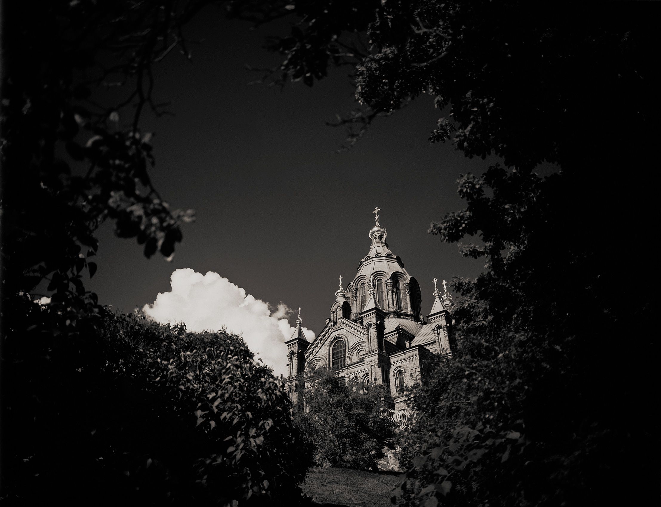 Uspenski Cathedral and Trees, Helsinki