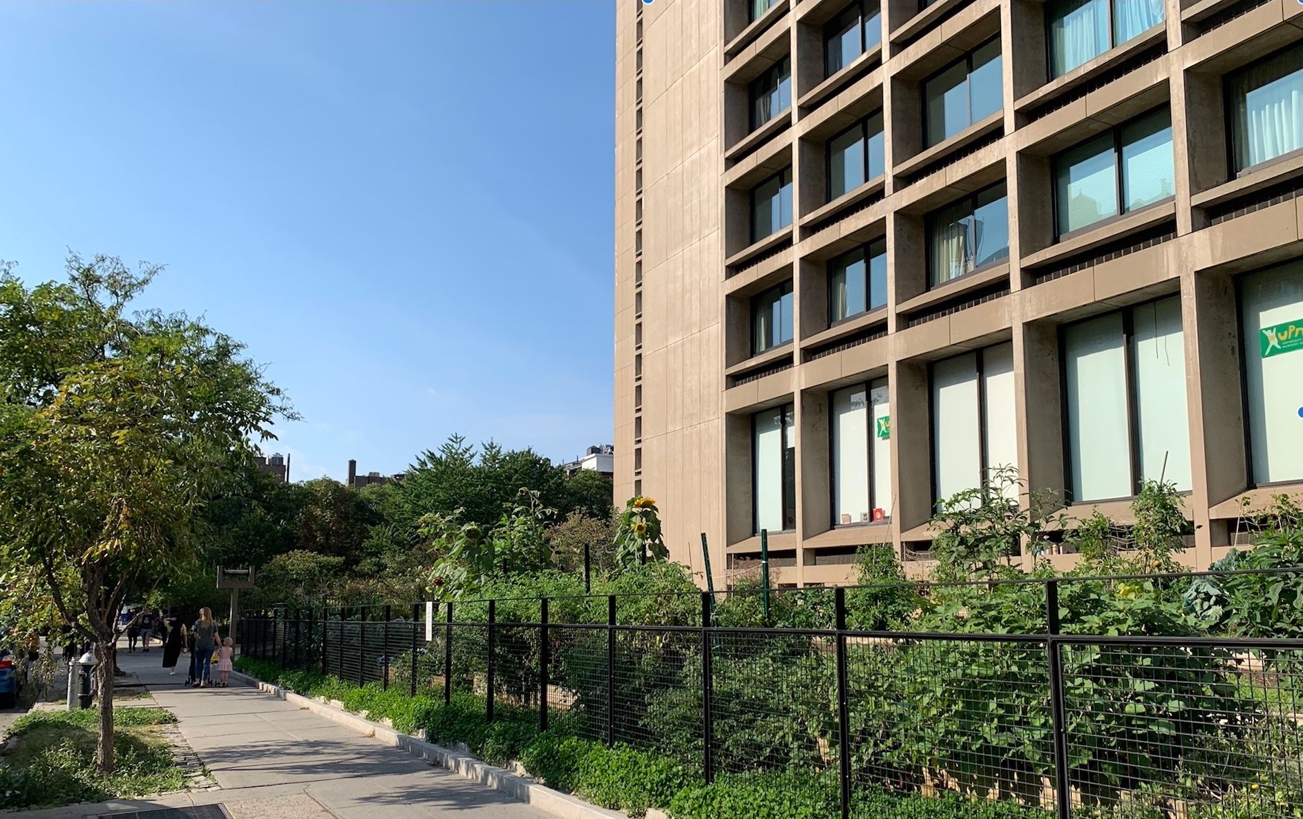 NYU - Organic Garden at Landmarked Towers by I.M.Pei