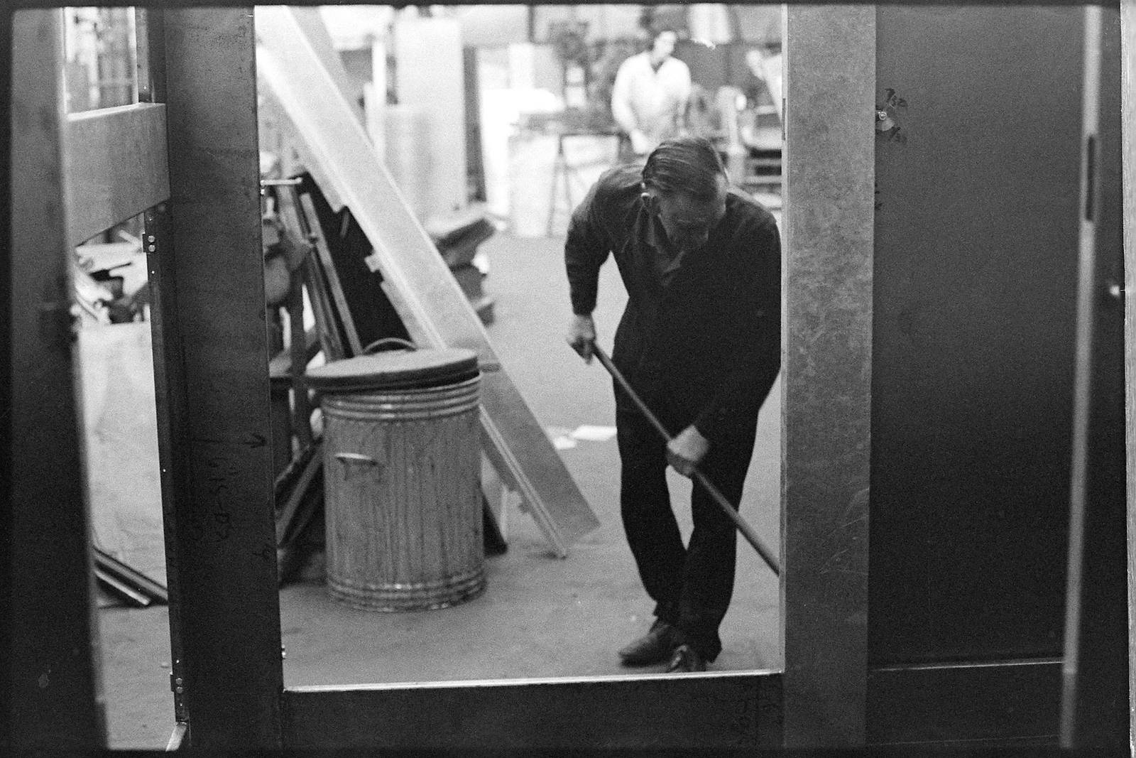 Sweeping Factory Floor