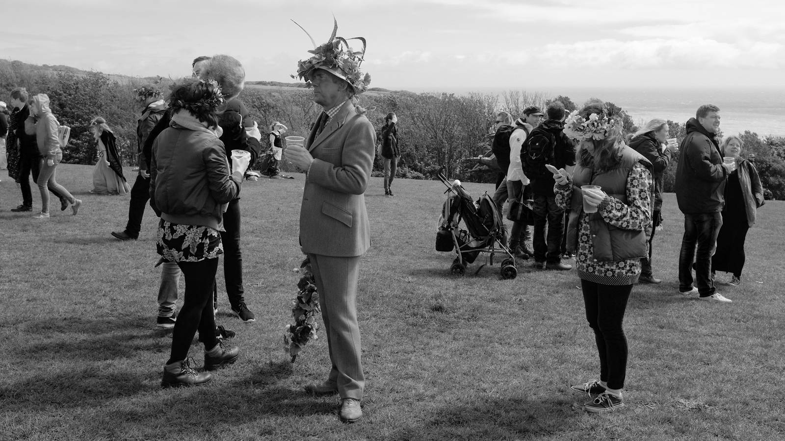 Gentleman with Umbrella