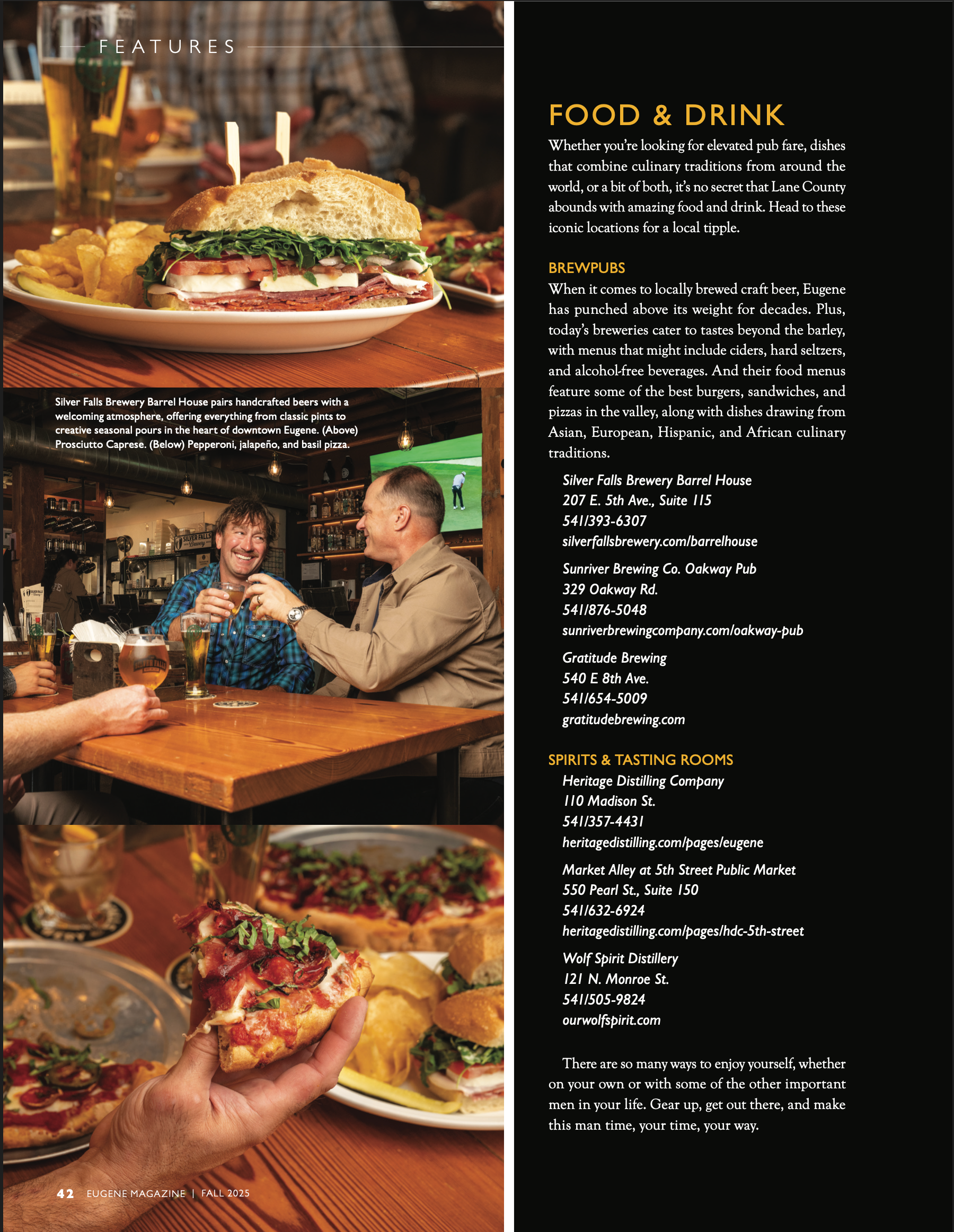 Silver Falls Brewery shot for Eugene Magazine