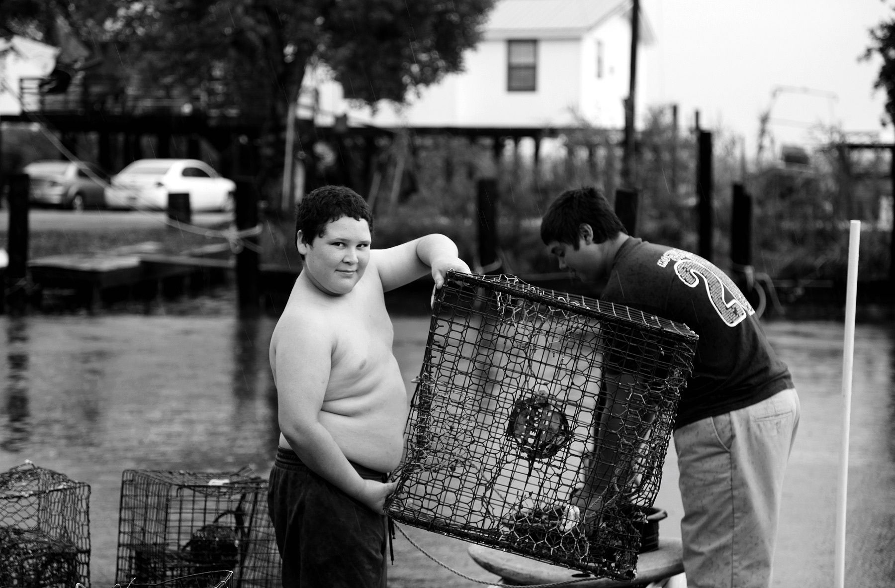 Moving Crabtraps, Tropical Storm Lee, 2011
