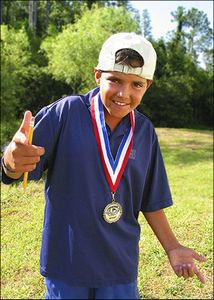 Kid Saddlebrook tennis acd. Fla.-Blue shirt
