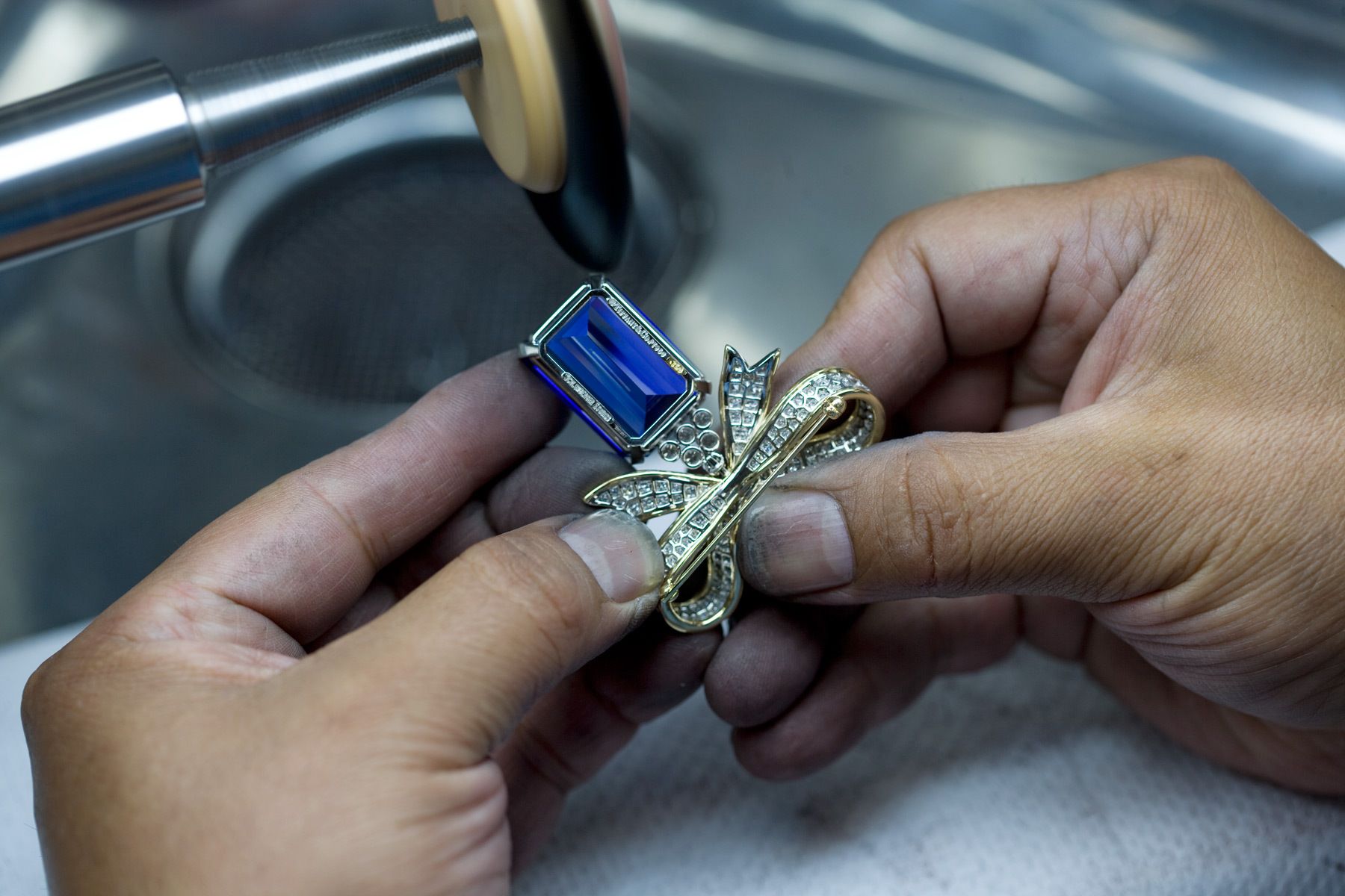 Over the past 7 or 8 years I have worked extensively with Tiffany & Co. in New York photographing the designers and makers of their jewelry. This is a small selection of some of the work, photographed at their workshops in Manhattan.