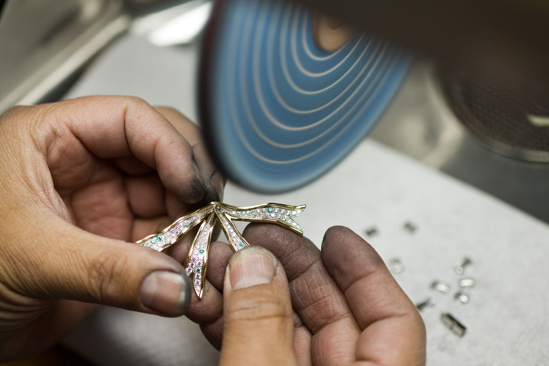 Over the past 7 or 8 years I have worked extensively with Tiffany & Co. in New York photographing the designers and makers of their jewelry. This is a small selection of some of the work, photographed at their workshops in Manhattan.