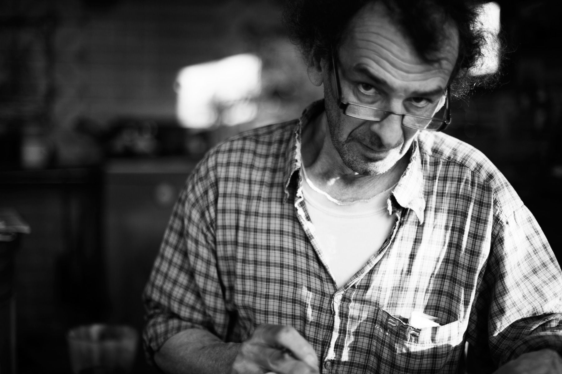 Fanchick is a true artist and master carpenter. There is little he doesn't know about wood. He makes everything by hand; from cutting the trees, to milling, to seasoning, to making. He lives in St Julien de Crempse in South West France. These are pictures