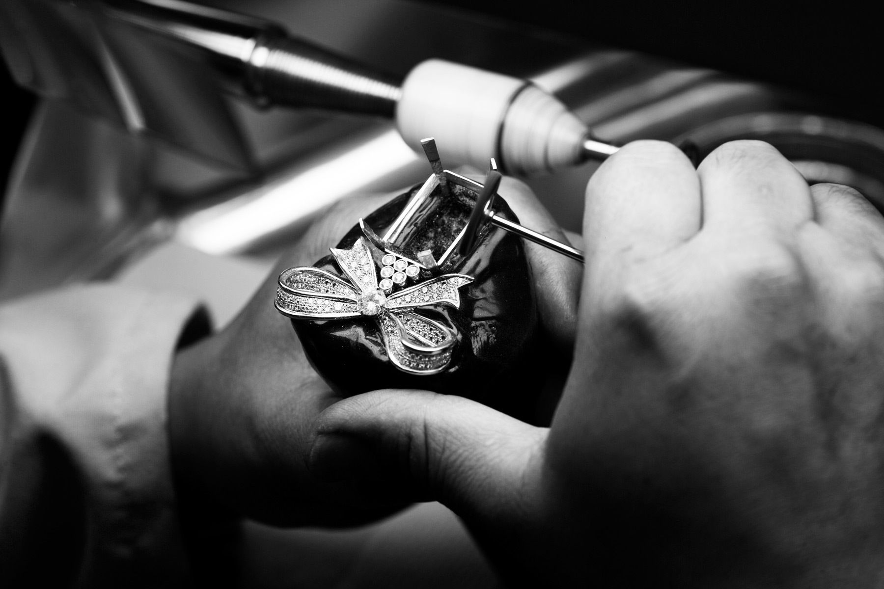 Over the past 7 or 8 years I have worked extensively with Tiffany & Co. in New York photographing the designers and makers of their jewelry. This is a small selection of some of the work, photographed at their workshops in Manhattan.