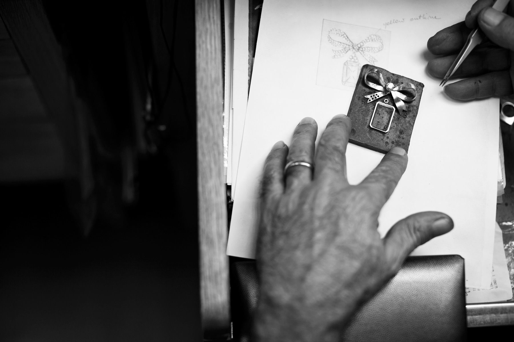 Over the past 7 or 8 years I have worked extensively with Tiffany & Co. in New York photographing the designers and makers of their jewelry. This is a small selection of some of the work, photographed at their workshops in Manhattan.