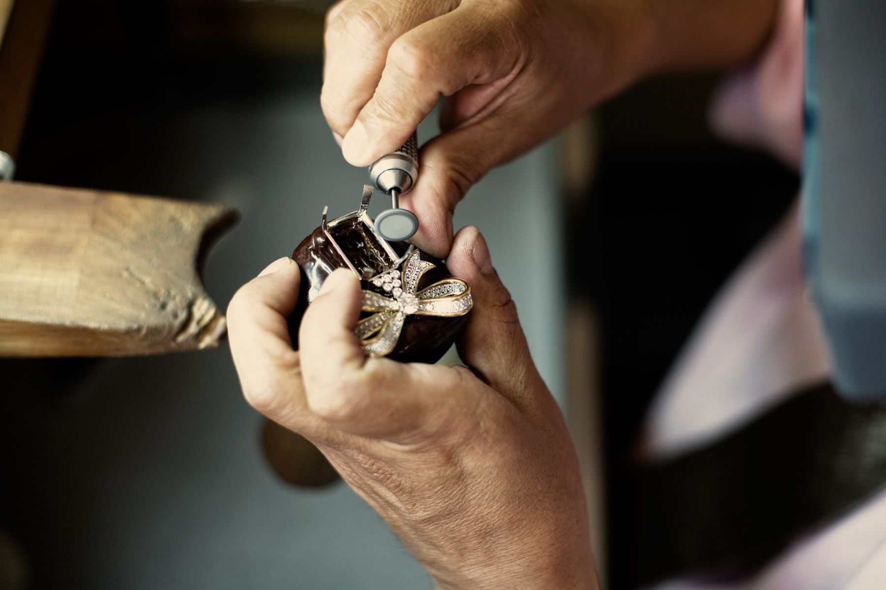 Over the past 7 or 8 years I have worked extensively with Tiffany & Co. in New York photographing the designers and makers of their jewelry. This is a small selection of some of the work, photographed at their workshops in Manhattan.