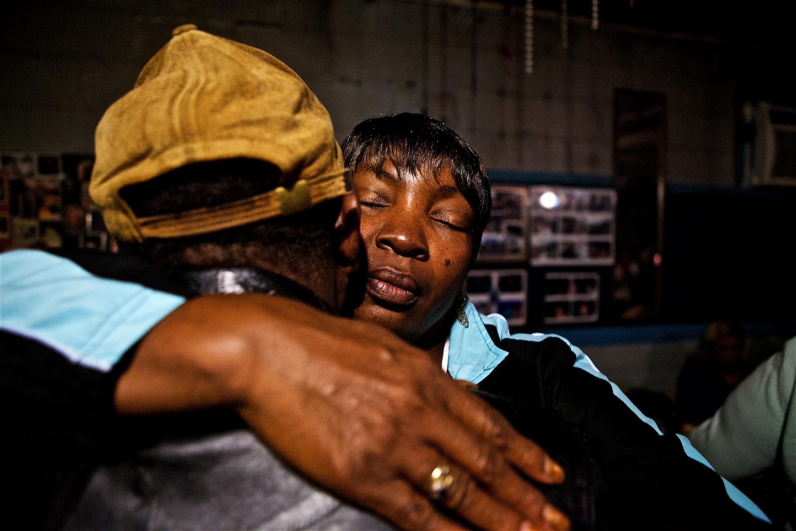 Couple Hugging At The Blue Front Cafe Juke Joint